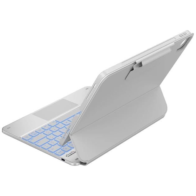 Чохол Typecase Edge Plus з клавіатурою для iPad Air 13 M2 | M3 | M4 White (KB206-129-E-WHTCBF-WHT-B-US-V5) - Фото 4 Чохол Typecase Edge Plus з клавіатурою для iPad Air 13 M2 | M3 | M4 White (KB206-129-E-WHTCBF-WHT-B-US-V5) - зображення 4