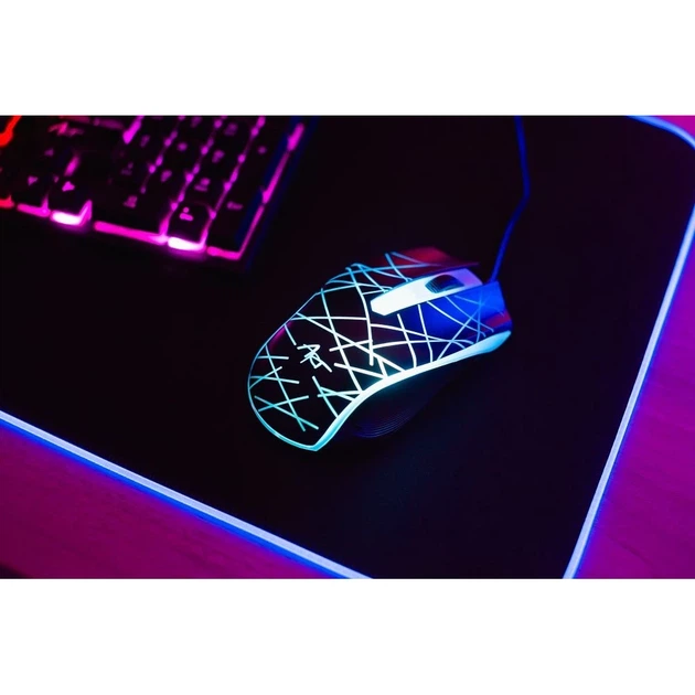 Комплект ART AK-50 клавіатура USB A QWERTY з підсвічуванням + миша USB A з підсвічуванням Black (5902115409028) - зображення 7