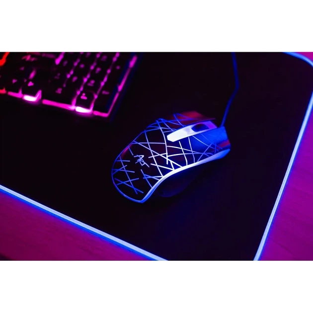 Комплект ART AK-50 клавіатура USB A QWERTY з підсвічуванням + миша USB A з підсвічуванням Black (5902115409028) - зображення 8