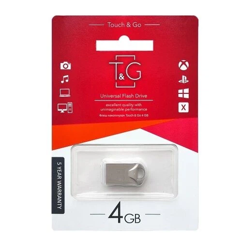 Флеш накопичувач T&G Metal TG106 USB 2.0 4GB Silver - Фото 2 Флеш накопичувач T&G Metal TG106 USB 2.0 4GB Silver - изображение 2
