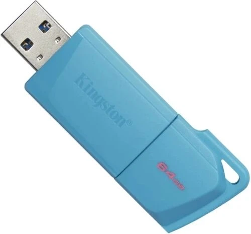 Флеш накопичувач Kingston DataTraveler Exodia M Aqua USB 3.2 Gen 1 64GB Blue - Фото 2 Флеш накопичувач Kingston DataTraveler Exodia M Aqua USB 3.2 Gen 1 64GB Blue - изображение 2