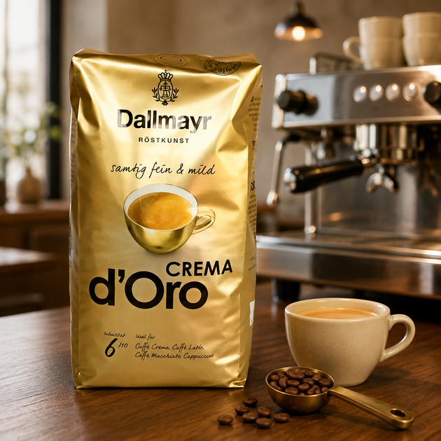 Кава в зернах Dallmayr Crema d’Oro 1 кг - зображення 2