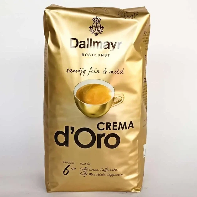 Кава в зернах Dallmayr Crema d’Oro 1 кг - зображення 4