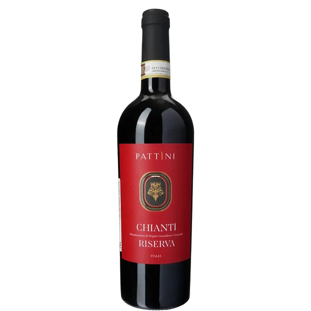 Вино Італія червоне сухе Pattini Chianti Riserva DOCG, 0.75 л - Фото 1 Вино Італія червоне сухе Pattini Chianti Riserva DOCG, 0.75 л - изображение 1