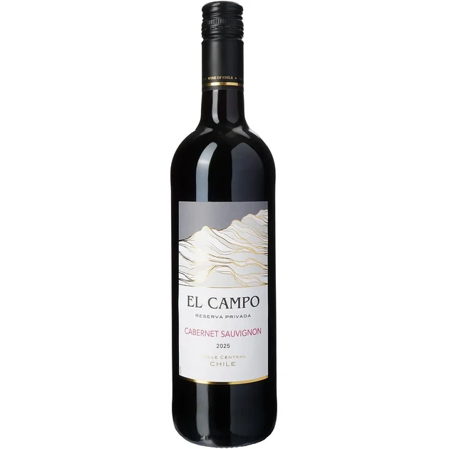 Вино Чилі черв. сухе El Campo Cabernet Sauvignon, 0.75 л - Фото 1 Вино Чилі черв. сухе El Campo Cabernet Sauvignon, 0.75 л - изображение 1