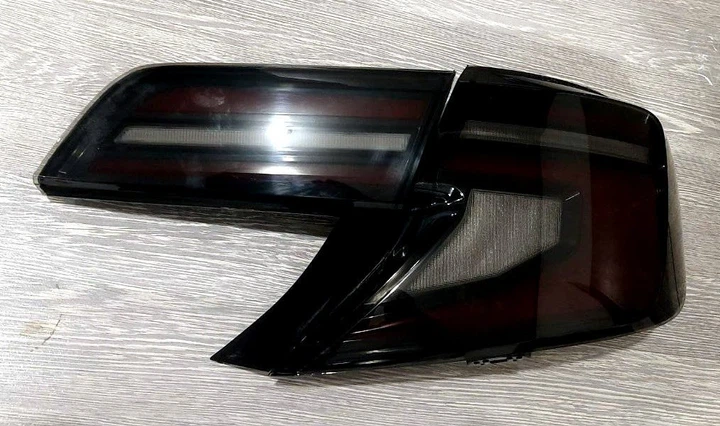 Задние фары альтернативная тюнинг оптика фонари LED на Toyota Camry V50 RP черно красная 11-15 Тойота Камри L3805 - изображение 9