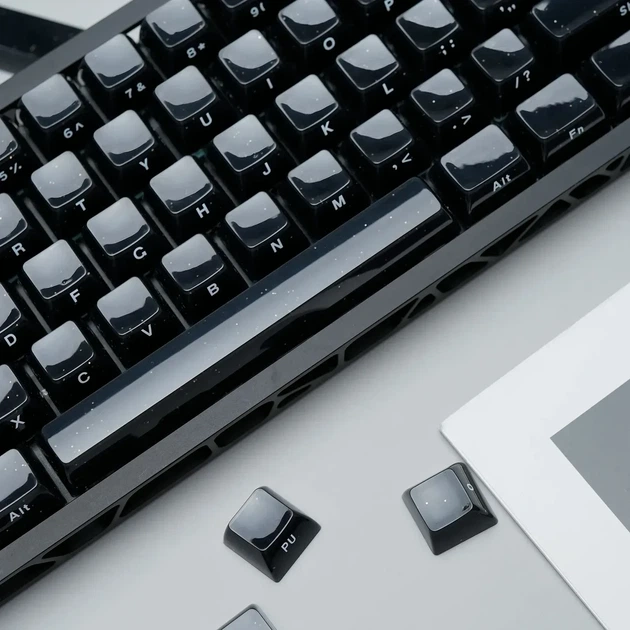 Набор ABS / PC кейкапов Womier Jelly 124 шт OEM profile White белого цвета, кейкапы для клавиатуры - изображение 7