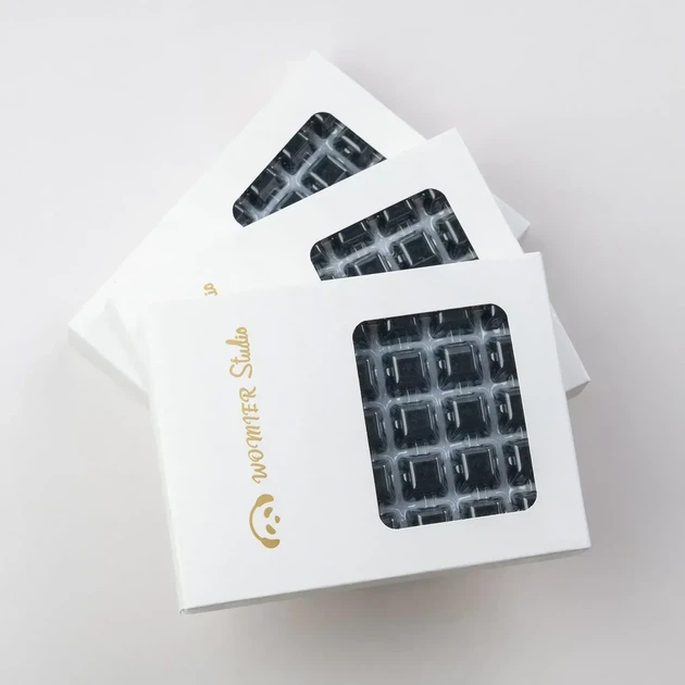 Набор магнитных переключателей Womier Void Magnetic Black набор из 35 шт кремовых линейных свечей для магнитных клавиатур - изображение 5