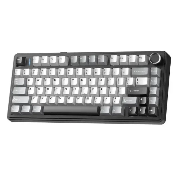 Магнітна клавіатура Aula F75 HE Black Grey White, Hall Effect, Rapid Trigger, 8000 Гц опитування, RGB підсвічування - Фото 1 Магнітна клавіатура Aula F75 HE Black Grey White, Hall Effect, Rapid Trigger, 8000 Гц опитування, RGB підсвічування - зображення 1