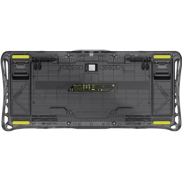 Ездротова механічна клавіатура GravaStar Mercury K1 Lite BSUN Grey, розмір 75%, RGB підсвічування (2.4G/Bluetooth/USB) - Фото 4 Ездротова механічна клавіатура GravaStar Mercury K1 Lite BSUN Grey, розмір 75%, RGB підсвічування (2.4G/Bluetooth/USB) - зображення 4