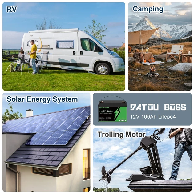 Акумулятор DatouBoss EVE CELL літій-залізо-фосфатний LiFePO4 12,8V 100Ah з BMS - изображение 3
