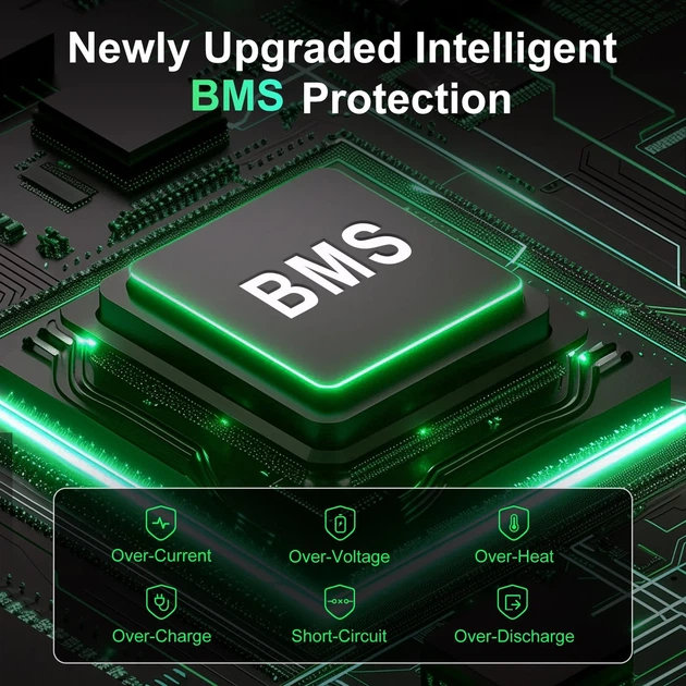 Акумулятор DatouBoss EVE CELL літій-залізо-фосфатний LiFePO4 12,8V 100Ah з BMS - изображение 4