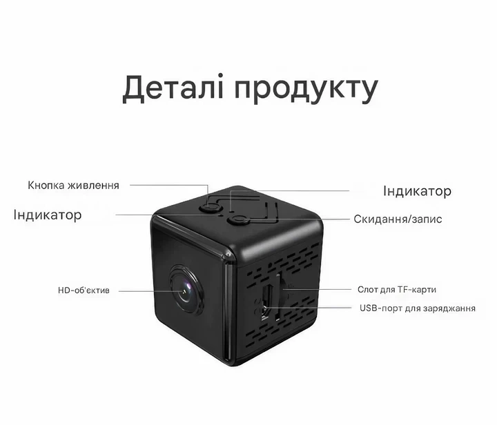 Мини Wi-Fi камера X6 1080P с ночным видением, датчиком движения, 120°, аккумуляторная камера видеонаблюдения - изображение 6