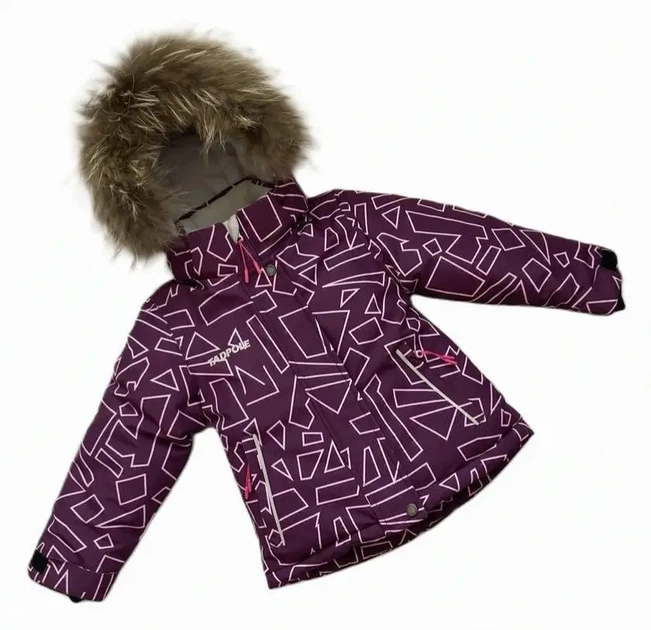 Зимовий комплект "Tadpole" geometric для дівчинки 071069 бордовий 92см - Фото 6 Зимовий комплект "Tadpole" geometric для дівчинки 071069 бордовий 92см - изображение 6