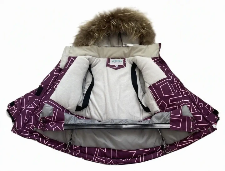 Зимовий комплект "Tadpole" geometric для дівчинки 071069 бордовий 98см - Фото 8 Зимовий комплект "Tadpole" geometric для дівчинки 071069 бордовий 98см - изображение 8