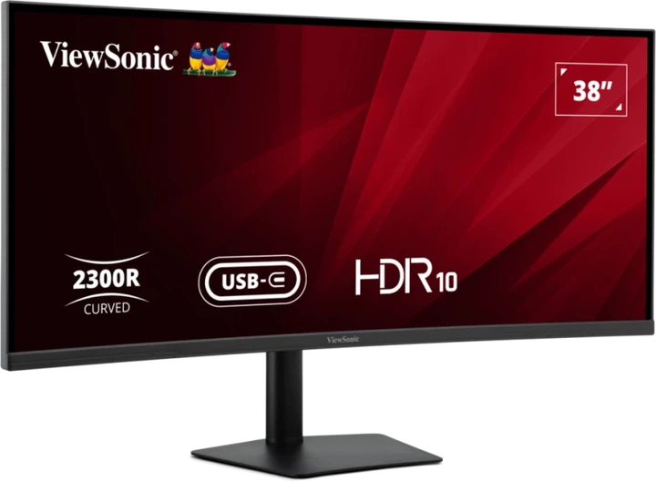 Монітор ViewSonic VA3820C, 38", IPS, UWQHD+ 3840×1600, 75 Гц, 21:9, USB-C 96 Вт, HDR10 - изображение 2