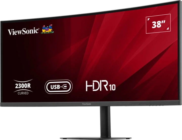 Монітор ViewSonic VA3820C, 38", IPS, UWQHD+ 3840×1600, 75 Гц, 21:9, USB-C 96 Вт, HDR10 - изображение 4