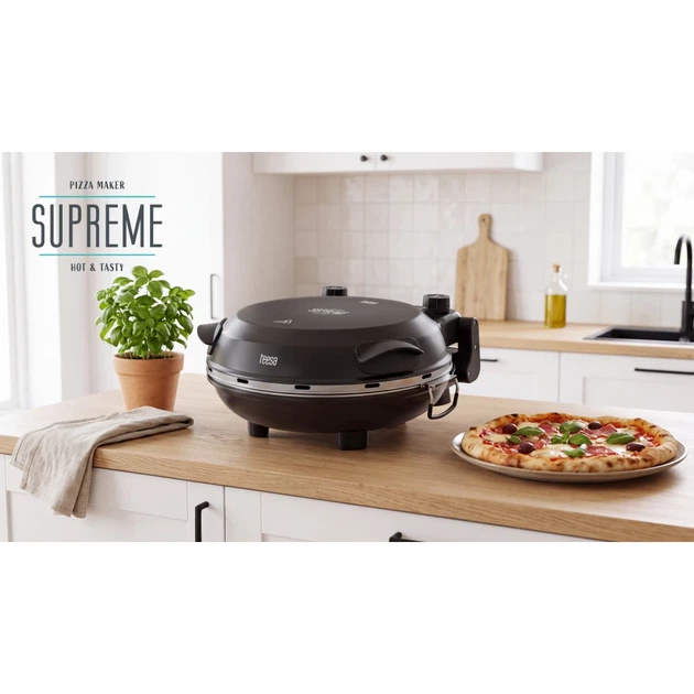 Печь для пиццы Teesa Supreme Fun 1200W 420° Black (TSA3241-B) - Фото 9 Печь для пиццы Teesa Supreme Fun 1200W 420° Black (TSA3241-B) - изображение 9