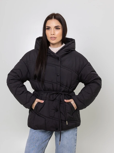Жіноча демісезонна куртка MARKUSH 48 чорна (M226) - Фото 1 Жіноча демісезонна куртка MARKUSH 48 чорна (M226) - изображение 1