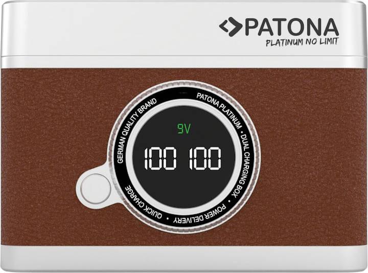 Зарядний пристрій PATONA Platinum Retro Dual Charging Case USB-C (PD/QC, LED) для Sony NP-FZ100 (4055655261685) - Фото 2 Зарядний пристрій PATONA Platinum Retro Dual Charging Case USB-C (PD/QC, LED) для Sony NP-FZ100 (4055655261685) - зображення 2