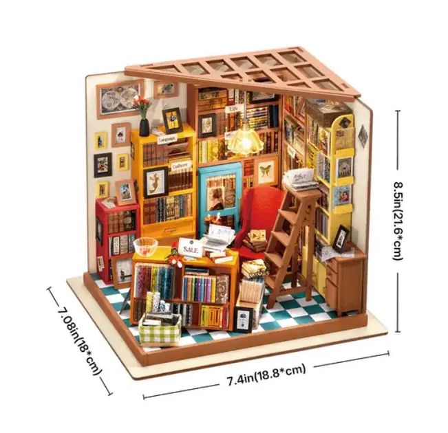 Конструктор 3D мини-дом Robotime Rolife Sam's Study DG102(PP_2D06B668E8A2) - Фото 6 Конструктор 3D мини-дом Robotime Rolife Sam's Study DG102(PP_2D06B668E8A2) - изображение 6
