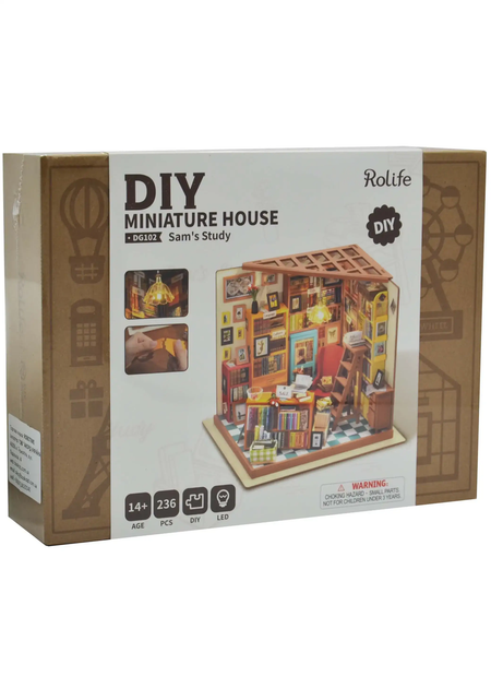 Конструктор 3D мини-дом Robotime Rolife Sam's Study DG102(PP_2D06B668E8A2) - Фото 8 Конструктор 3D мини-дом Robotime Rolife Sam's Study DG102(PP_2D06B668E8A2) - изображение 8