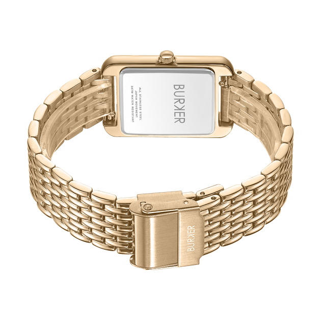 Жіночий годинник Burker Watches Olivia золотистий з коричневим циферблатом (OLGBR) - зображення 3