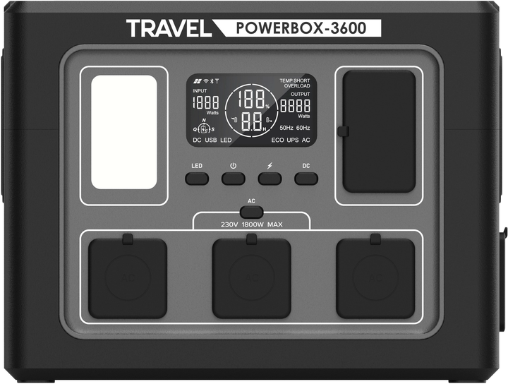 Зарядна станція Volt Polska TRAVEL POWERBOX 3600 / 1800 Вт / 1024 Вт⋅ч / LiFePO4 (5TBBNX1600) - зображення 5