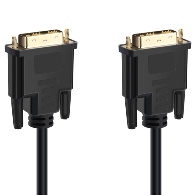 Кабель Prologix DVI-D - DVI-D Single Link 18+1 3 м Black (PR-DVI-DVI-P-05-28-3m) - Фото 4 Кабель Prologix DVI-D - DVI-D Single Link 18+1 3 м Black (PR-DVI-DVI-P-05-28-3m) - изображение 4