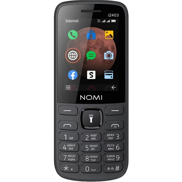 Мобильный телефон Nomi i2403 Black (357878) - Фото 1 Мобильный телефон Nomi i2403 Black (357878) - изображение 1