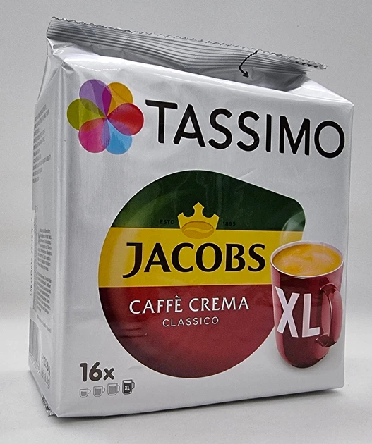 Кава в капсулах TASSIMO Jacobs Caffé Crema Classico XL 16 порцій. - зображення 2