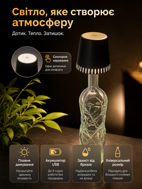 Акумуляторний світлодіодний світильник на пляшку SANSIBAR LED-Akku-Flaschenleuchte - зображення 3
