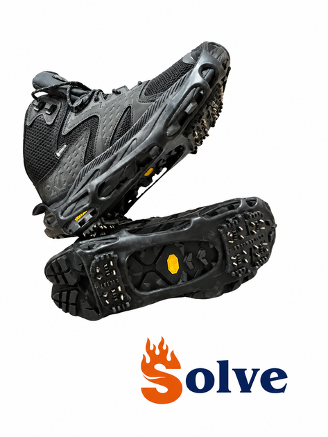 Льодоступи Solve KT9005001 Boot Spikes Overshoe 43–48, антиковзкі накладки на взуття по 24 шипи - Фото 3 Льодоступи Solve KT9005001 Boot Spikes Overshoe 43–48, антиковзкі накладки на взуття по 24 шипи - зображення 3