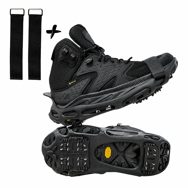 Ледоходы-ледоступы Solve KT9005001 Boot Spikes Overshoe, противоскользящие накладки на обувь, по 24 шипа, размер 43–48-R - изображение 4