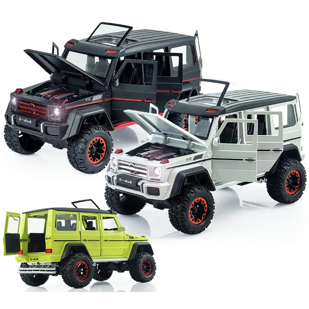 Радиоуправляемая машинка Mercedes-AMG G63 G-Class 1:24 – металлическая RC модель на пульте, свет, звук, коллекционный автомобиль - Фото 3 Радиоуправляемая машинка Mercedes-AMG G63 G-Class 1:24 – металлическая RC модель на пульте, свет, звук, коллекционный автомобиль - изображение 3