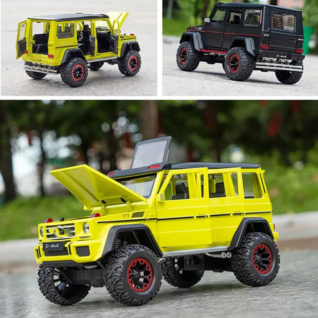 Радиоуправляемая машинка Mercedes-AMG G63 G-Class 1:24 – металлическая RC модель на пульте, свет, звук, коллекционный автомобиль - Фото 5 Радиоуправляемая машинка Mercedes-AMG G63 G-Class 1:24 – металлическая RC модель на пульте, свет, звук, коллекционный автомобиль - изображение 5