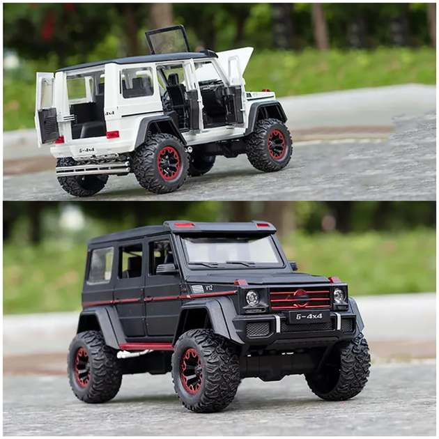 Радиоуправляемая машинка Mercedes-AMG G63 G-Class 1:24 – металлическая RC модель на пульте, свет, звук, коллекционный автомобиль - Фото 6 Радиоуправляемая машинка Mercedes-AMG G63 G-Class 1:24 – металлическая RC модель на пульте, свет, звук, коллекционный автомобиль - изображение 6