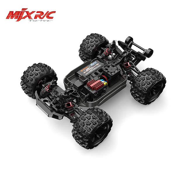 Радиоуправляемая машинка MJX Hyper Go 16212 1:16 4WD Brushless до 45 км/ч RC Truggy, АКБ 2000mAh, масляные амортизаторы - изображение 4