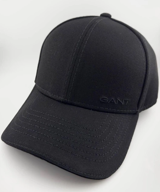 Бейсболка Котон з вишивкою Gant Утеплена на флісі з вухами чорна S (55-56 см) - зображення 3