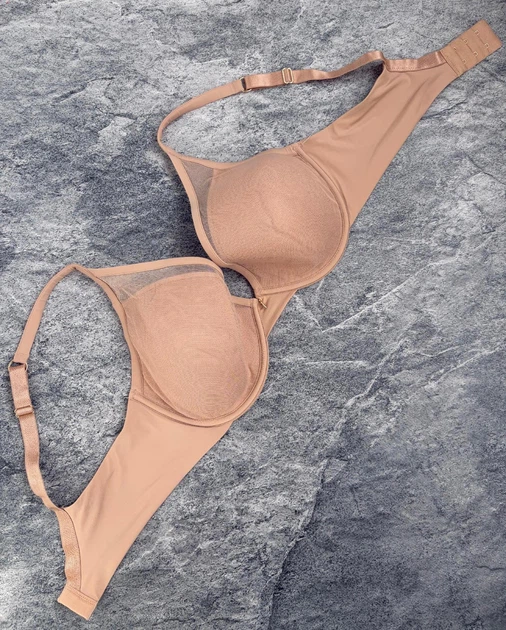 Бюстгальтер Thirdlove 24/7 Classic Uplift Plunge Bra - бежевый - 80D - изображение 2