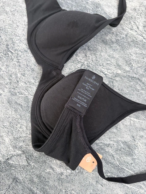 Бавовняний бюстгальтер планж Thirdlove Cotton Plunge Bra - Чорний - 65D - Фото 6 Бавовняний бюстгальтер планж Thirdlove Cotton Plunge Bra - Чорний - 65D - изображение 6