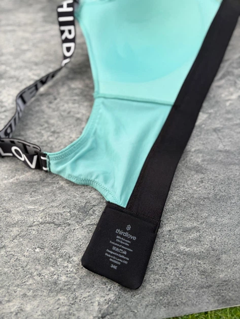 Спортивний бюстгальтер Thirdlove Kinetic Adjustable Sports Bra - Розмір 75E - Бірюзовий - Фото 8 Спортивний бюстгальтер Thirdlove Kinetic Adjustable Sports Bra - Розмір 75E - Бірюзовий - изображение 8