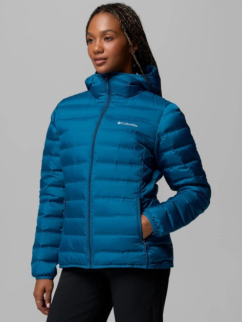 Kurtka puchowa damska zimowa Columbia Lake 22 II Down Hooded Jacket 2088363442 L Niebieska (199141622995) - obraz 4