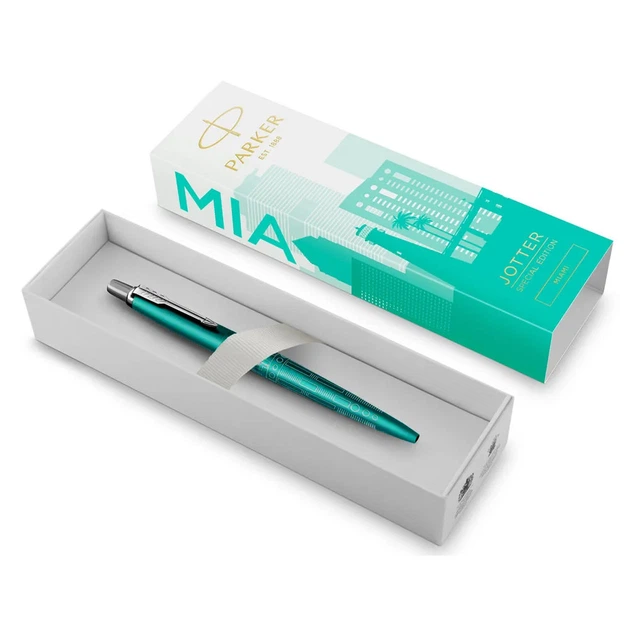 Ручка шариковая Parker JOTTER SE Miami Turquoise CT BP Серебристый 19 032_MIA - изображение 5
