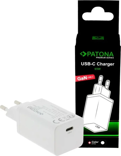Ładowarka PATONA Premium GaN 65W USB-C White (4055655237260) - Zdjęcie 5 Ładowarka PATONA Premium GaN 65W USB-C White (4055655237260) - obraz 5