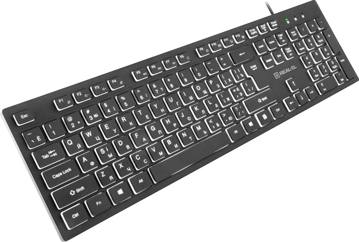 Клавиатура проводная REAL-EL RK-7050 USB Black (EL123100054) - изображение 2