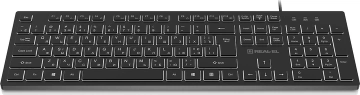 Клавиатура проводная REAL-EL RK-7050 USB Black (EL123100054) - изображение 7