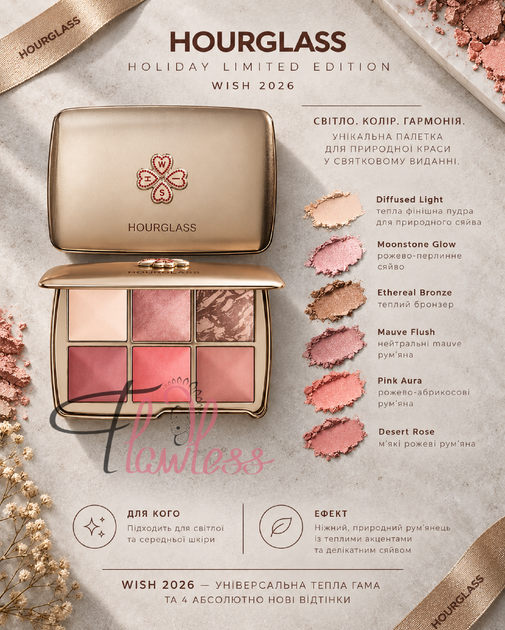 Палетка Hourglass Ambient Lighting Edit Unlocked Palette Wish 8,4 g - изображение 2