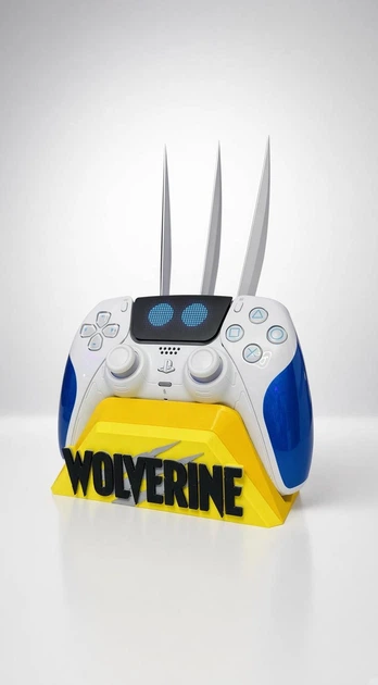 Настольная подставка для геймпада DualSense PS5 в стиле Росомаха (Marvel Wolverine) / Держатель джойстика - изображение 4