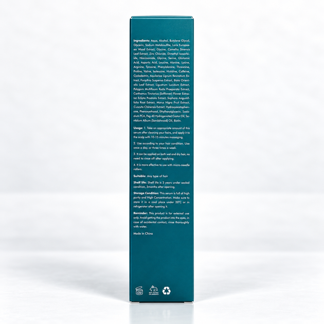 Сироватка для росту та зміцнення волосся QBEKA Hair Growth Serum з амінокислотами, кофеїном і біотином, 80 мл - зображення 2